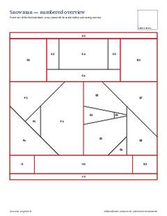 Page 3 of the Snowman Quilt Block Pattern PDF