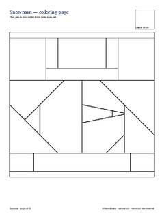 Page 4 of the Snowman Quilt Block Pattern PDF