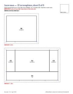 Page 7 of the Snowman Quilt Block Pattern PDF