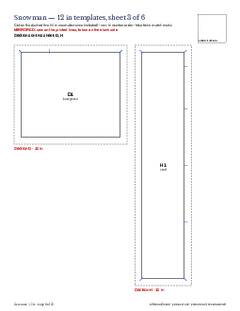 Page 8 of the Snowman Quilt Block Pattern PDF