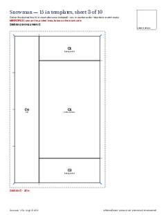 Page 15 of the Snowman Quilt Block Pattern PDF