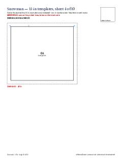 Page 16 of the Snowman Quilt Block Pattern PDF