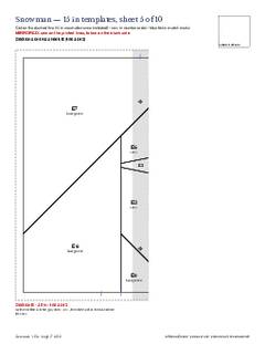 Page 17 of the Snowman Quilt Block Pattern PDF