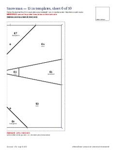 Page 18 of the Snowman Quilt Block Pattern PDF