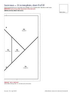 Page 20 of the Snowman Quilt Block Pattern PDF