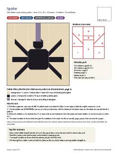 Page 1 of the Spider Quilt Block Pattern PDF