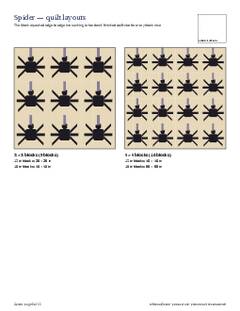 Page 5 of the Spider Quilt Block Pattern PDF