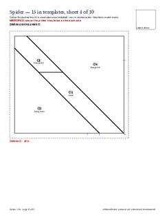 Page 15 of the Spider Quilt Block Pattern PDF