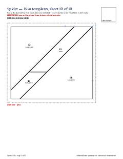Page 21 of the Spider Quilt Block Pattern PDF