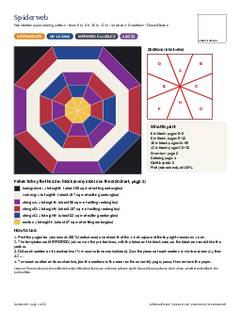 Page 1 of the Spiderweb Quilt Block Pattern PDF