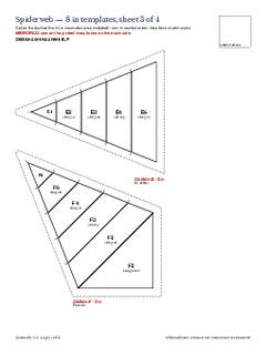 Page 11 of the Spiderweb Quilt Block Pattern PDF