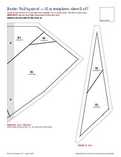 Page 12 of the Bushy-Tail Squirrel Quilt Block Pattern PDF