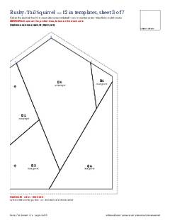 Page 13 of the Bushy-Tail Squirrel Quilt Block Pattern PDF