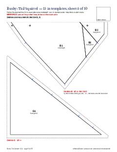 Page 22 of the Bushy-Tail Squirrel Quilt Block Pattern PDF