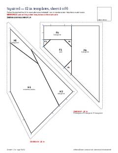 Page 9 of the Squirrel Quilt Block Pattern PDF