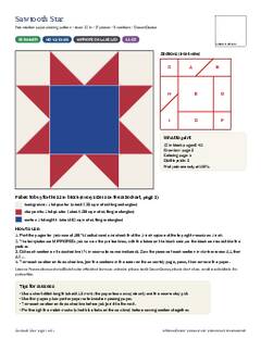 Page 1 of the Stars Quilt Block Bundle PDF