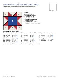 Page 11 of the Stars Quilt Block Bundle PDF