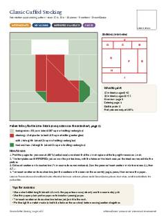 Page 1 of the Classic Cuffed Stocking Quilt Block Pattern PDF