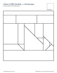 Page 4 of the Classic Cuffed Stocking Quilt Block Pattern PDF