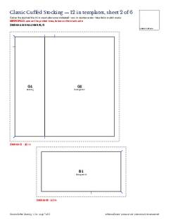 Page 7 of the Classic Cuffed Stocking Quilt Block Pattern PDF