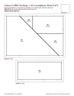 Page 8 of the Classic Cuffed Stocking Quilt Block Pattern PDF