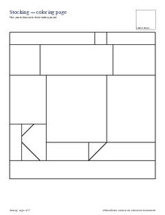 Page 4 of the Stocking Quilt Block Pattern PDF