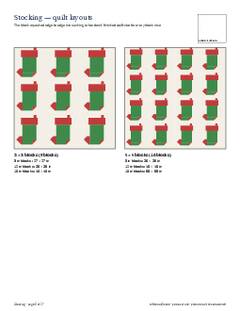 Page 5 of the Stocking Quilt Block Pattern PDF