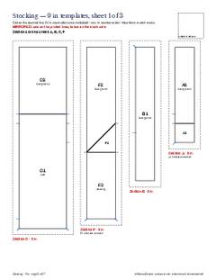 Page 6 of the Stocking Quilt Block Pattern PDF