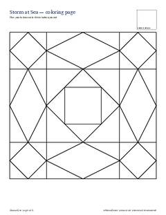 Page 4 of the Storm at Sea Quilt Block Pattern PDF