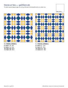 Page 5 of the Storm at Sea Quilt Block Pattern PDF