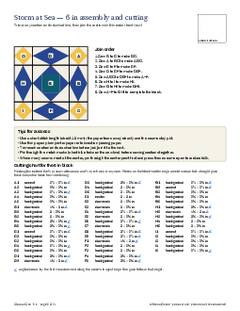 Page 8 of the Storm at Sea Quilt Block Pattern PDF