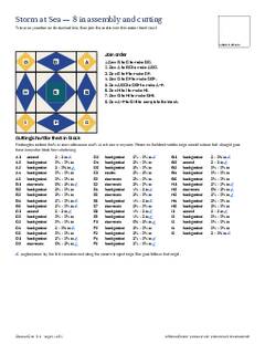 Page 11 of the Storm at Sea Quilt Block Pattern PDF