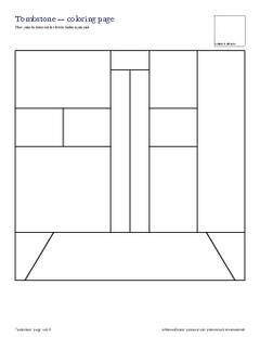 Page 4 of the Tombstone Quilt Block Pattern PDF