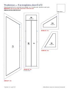 Page 7 of the Tombstone Quilt Block Pattern PDF