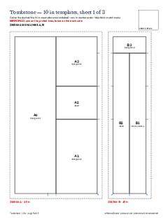 Page 9 of the Tombstone Quilt Block Pattern PDF