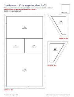 Page 10 of the Tombstone Quilt Block Pattern PDF