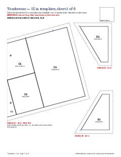 Page 17 of the Tombstone Quilt Block Pattern PDF
