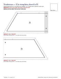 Page 18 of the Tombstone Quilt Block Pattern PDF