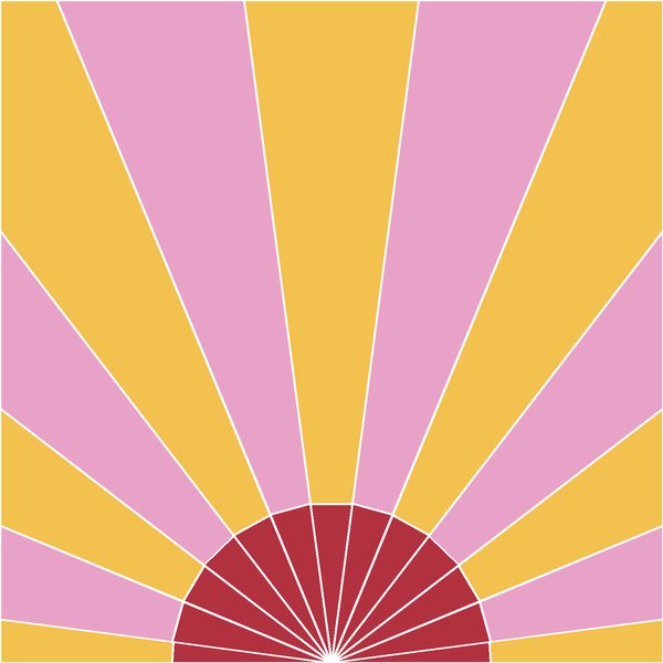Sunburst block