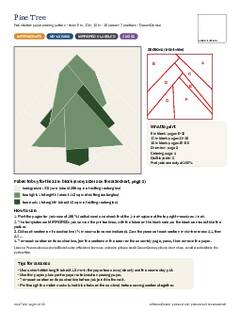 Page 1 of the Pine Tree Quilt Block Pattern PDF