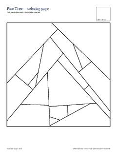 Page 4 of the Pine Tree Quilt Block Pattern PDF