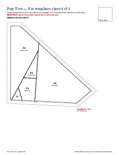 Page 9 of the Pine Tree Quilt Block Pattern PDF