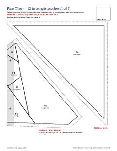 Page 11 of the Pine Tree Quilt Block Pattern PDF