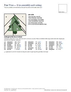 Page 30 of the Pine Tree Quilt Block Pattern PDF