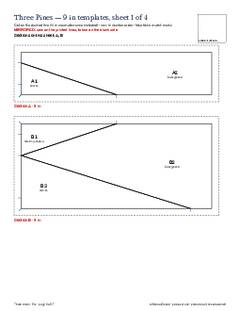 Page 6 of the Three Pines Quilt Block Pattern PDF