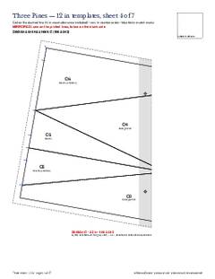 Page 14 of the Three Pines Quilt Block Pattern PDF