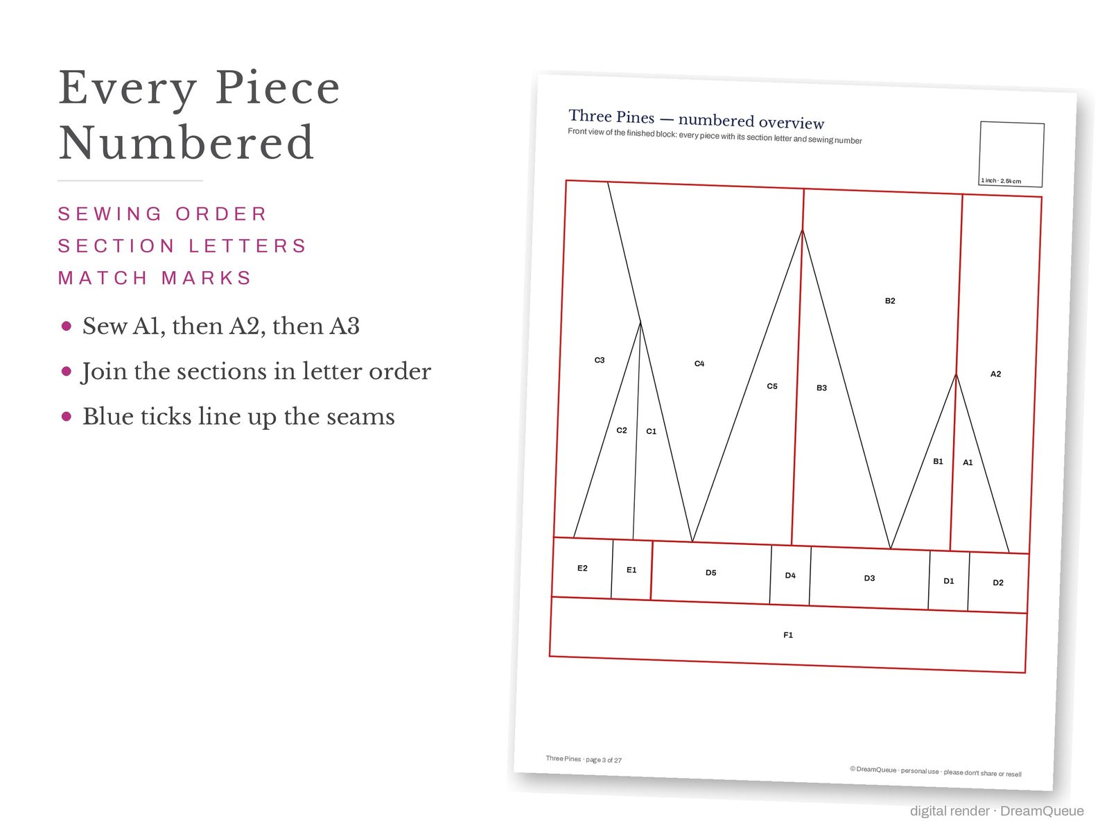 The Woodland Vol. 2 bundle: 12 quilt blocks including the Three Pines, sold together for less