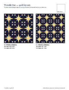Page 5 of the Twinkle Star Quilt Block Pattern PDF