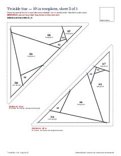 Page 8 of the Twinkle Star Quilt Block Pattern PDF