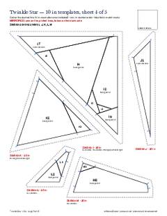 Page 9 of the Twinkle Star Quilt Block Pattern PDF
